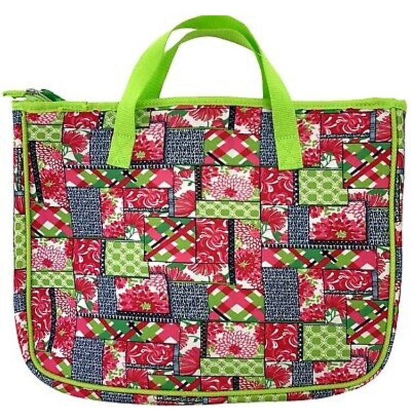 Lilly Pulitzer Patch Day Laptop Neoprene Computer Briefcase Tote Bag NWT - Picture 10 of 10